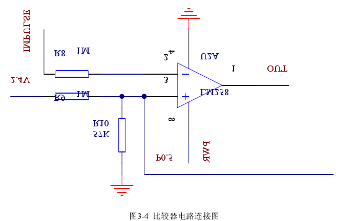  圖3-4  比較器電路連接圖 