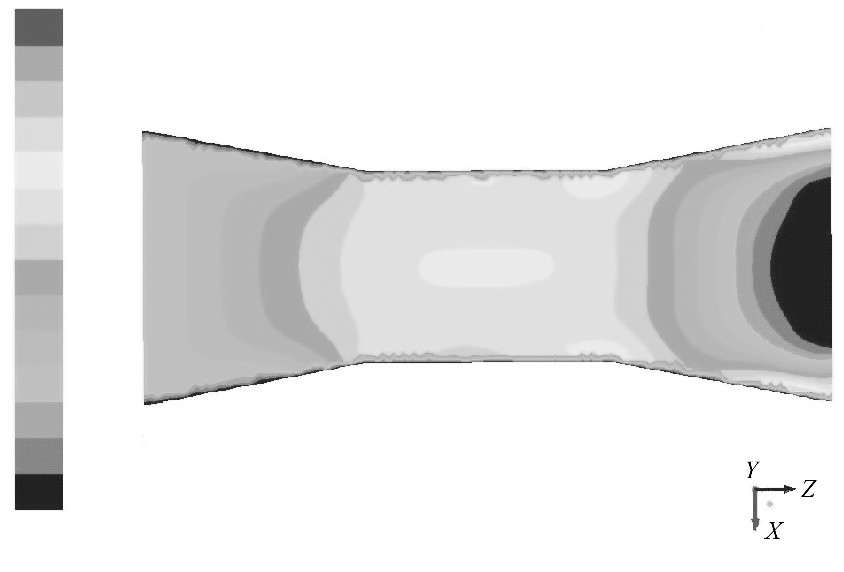 圖2 入口速度為0.1m/s的速度云圖Figure 2 Contour of 0.1m/s inlet velocity