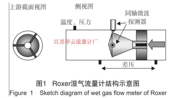 圖1 濕氣流量計結(jié)構(gòu)示意圖